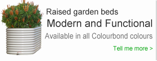 buy a colorbond corrugated steel raised garden bed