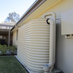 slimline Surfmist residential Aquaplate rainwater tank